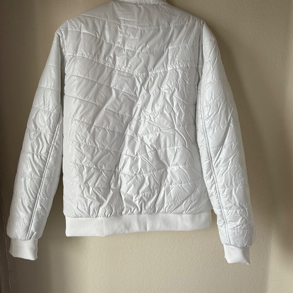 Stone Falcon Quilted Puffer Jacket, Full Zip, White, Large - Picture 2 of 13